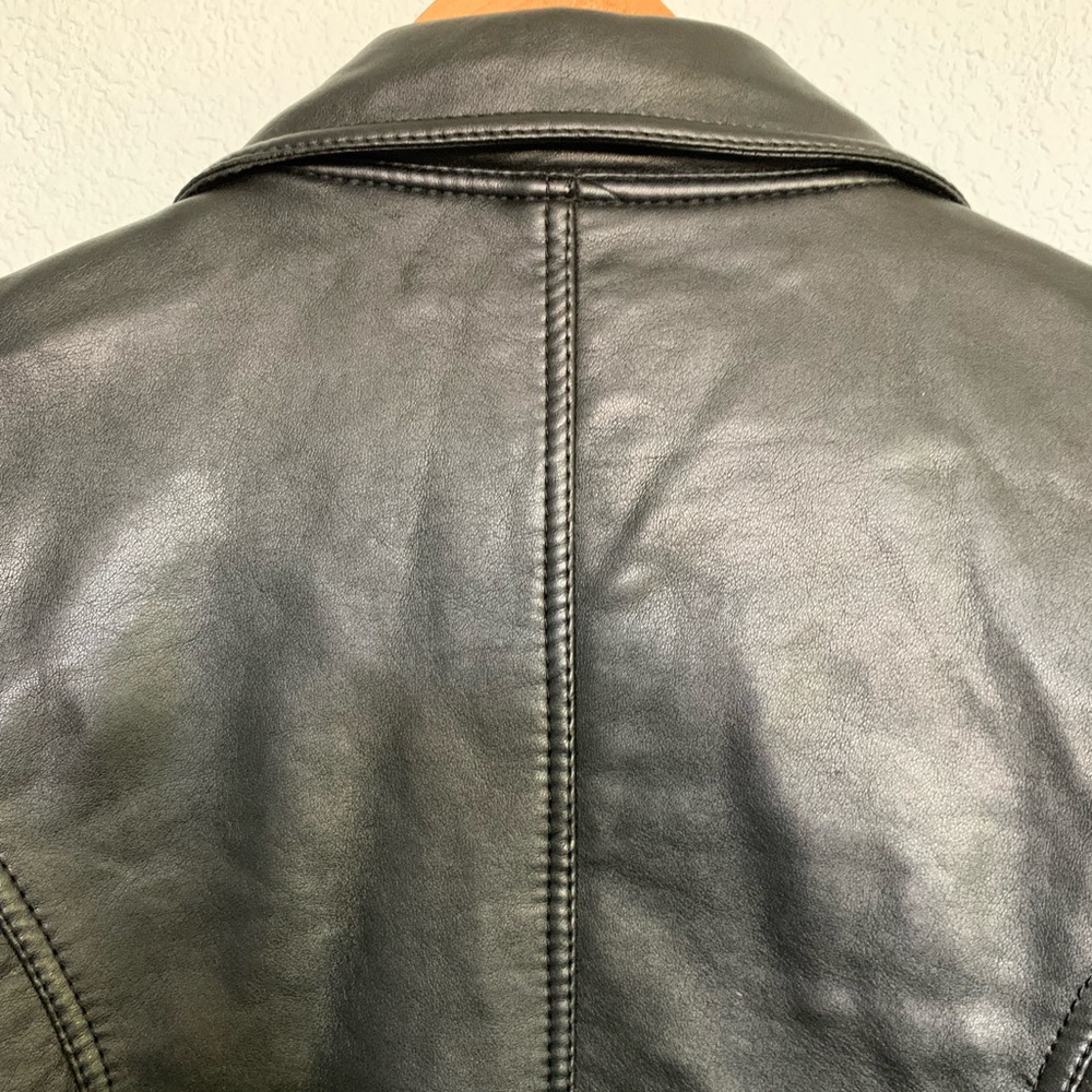 Reportage R.G.A. Italy Black Leather Jacket - Picture 5 of 8